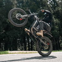 Vélo électrique tout-terrain US Stock, moto cross tout-terrain pour adulte, 3000W 72V 40AH, batterie lithium, pneus larges 19 pouces