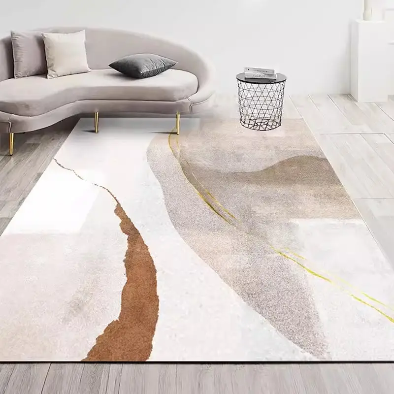 Venda quente de tapetes e carpetes grandes de luxo para sala de estar com design feito à máquina