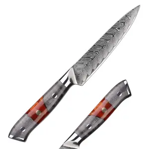 High Quality Damascus Cutlery 5 inch Kitchen Utility Knife