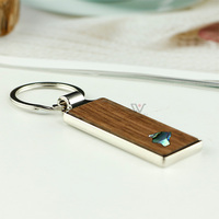 Porte-clés en bois gravé au laser avec incrustation de coquille de paua, étanche et durable, vente en gros, personnalisé, promotionnel pour entreprises, directement de l'usine