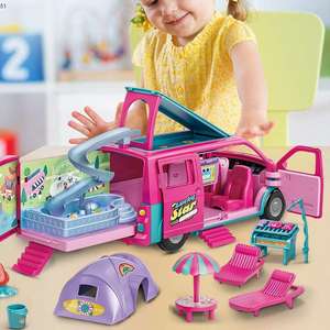 Ensemble de poupées préscolaires à la mode jouets éducatifs précoces jeu de simulation de <span class=keywords><strong>camping</strong></span> voiture <span class=keywords><strong>pour</strong></span> bébés poupées - Product Image 4