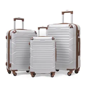 Valise rigide de luxe en ABS rigide Ensemble de bagages à 4 roues Ensemble de bagages de cabine à roulettes Ensemble d'autres bagages à roulettes