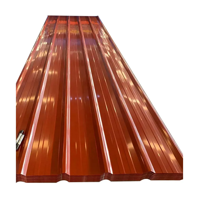 Folha de aço revestida de cor ondulada galvanizada personalizada para telhados de metal