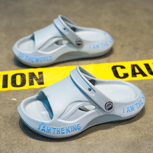 รองเท้าเด็ก ระบายอากาศได้ดี สไตล์เกาหลี สีพื้น หัวกลม พื้นรองเท้าและวัสดุส่วนบนทำจากอีวีเอ เหมาะสำหรับฤดูร้อน - Product Image 2