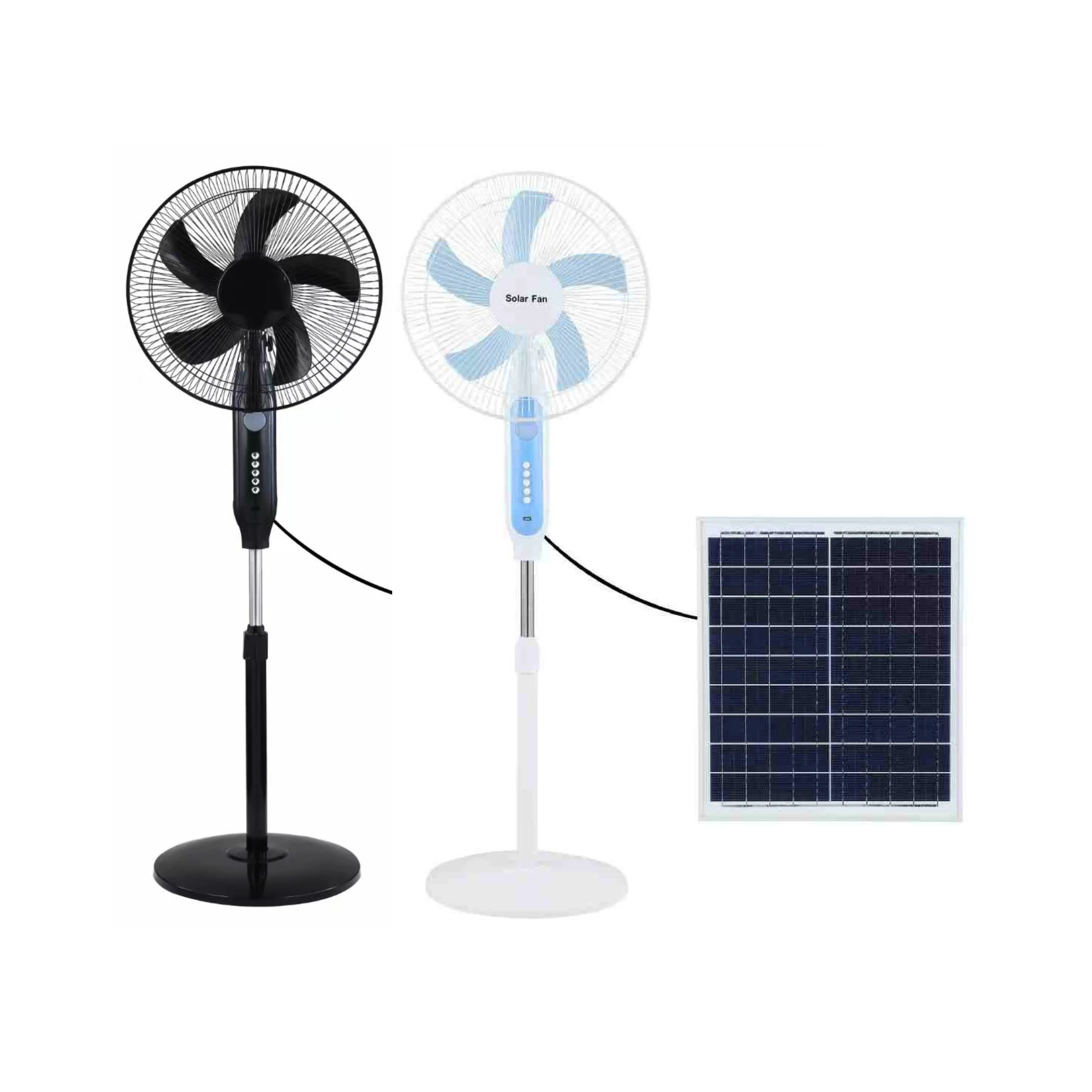 3 передачи 16 дюймов 5 лопастей перезаряжаемые домашние солнечные вентиляторы перезаряжаемый электрический вентилятор