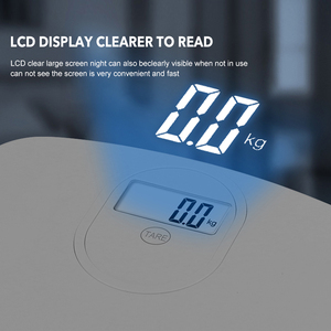 Nueva pantalla LCD de plástico Abs completa, báscula de pesaje corporal para el hogar de 180Kg con interruptor automático de encendido/apagado, comodidad de ahorro de <span class=keywords><strong>energía</strong></span> - Product Image 3