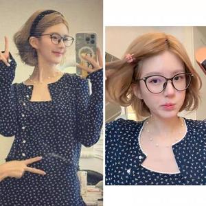 Montura de gafas redondas Danyang TR para mujer, lentes de resina con filtro de luz azul, estilo de montura completa con diseño circular, número de pieza TR52016 - Product Image 1