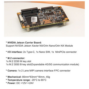 บอร์ดพัฒนา Jetson Orin Nano/Orin NX สำหรับ UAV <span class=keywords><strong>DJI</strong></span> บอร์ดรองรับ AI บอร์ดรองรับอุตสาหกรรม Y-C17 บอร์ดรองรับอุตสาหกรรม Y-C17 - Product Image 4