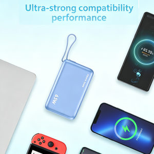 Batterie externe 65W PD à charge rapide <span class=keywords><strong>20000mAh</strong></span> avec câble Type-C intégré, affichage numérique, <span class=keywords><strong>chargeur</strong></span> <span class=keywords><strong>portable</strong></span> pour ordinateur <span class=keywords><strong>portable</strong></span> - Product Image 5
