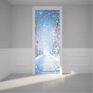 DIY Environmentally Material Cheap Waterproof Easy Peel Self-Adhesive 3D Door <strong>Sticker</strong> With High Quality - Product Image 2