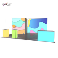 Mostrador de Recepción Moderno para Salón de Belleza, Blanco, Luminoso, Portátil, con Luz LED, para Exhibición y Registro