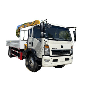 Mesin Pengangkat 5 Ton Berkualitas Tinggi, <span class=keywords><strong>Crane</strong></span> Hidrolik, <span class=keywords><strong>Crane</strong></span> yang Dipasang di Truk - Product Image 1