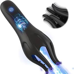 Masturbador Masculino Vibratório com 10 Modos, ABS + Silicone, À Prova D'Água para Uso Diário - Product Image 1