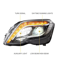 Phares LED modifiés pour Mercedes-Benz GLK 2008-2015, phares LED DRL, clignotants, feux de route 32V