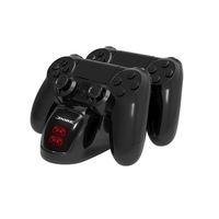 Chargeur LED sans fil pour manette, support de charge universel double pour manettes de jeu PS4 Pro, PS4 Slim, PS4