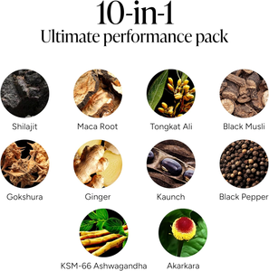Formule personnalisée 4000 mg Original 10 en 1 Compléments alimentaires à base de gommes à mâcher à l'alpha shilajit pur de l'Himalaya avec de l'ashwagandha et du maca pour hommes - Product Image 2
