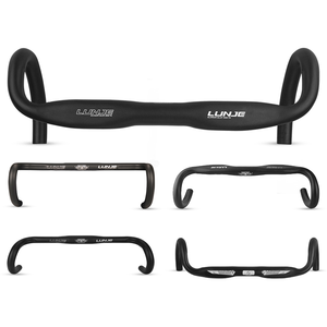 LUNJE <span class=keywords><strong>Guidon</strong></span> <span class=keywords><strong>de</strong></span> vélo <span class=keywords><strong>de</strong></span> <span class=keywords><strong>course</strong></span> vintage classique ultraléger en alliage d'aluminium 31.8mm 380/400/420mm Barre <span class=keywords><strong>de</strong></span> cyclisme légère et courbée - Product Image 1