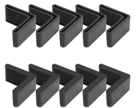 Embouts en caoutchouc en forme de L en PVC pour cadres en acier, protections de sol, embouts de pieds en caoutchouc pour meubles, embouts de pieds en fer en forme de L