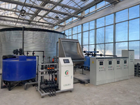 Grande serre agricole intelligente multi-chapelles entièrement automatisée avec équipement hydroponique et irrigation intelligente par fertilisation liquide