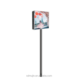 Boîte lumineuse rectangulaire suspendue à LED solaire en aluminium résistant aux intempéries pour affichage publicitaire extérieur pour stand d'exposition - Product Image 3