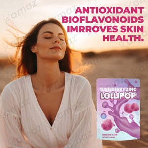 <span class=keywords><strong>Amaza</strong></span> Complément alimentaire aromatisé au sureau Adulte 30 sucettes fonctionnelles Bien-être Soulagement des maux de gorge Végétalien Sans gluten - Product Image 3