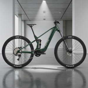 จักรยานเสือภูเขาไฟฟ้ารุ่นใหม่ล่าสุด EM19 E-MTB ระบบขับเคลื่อนกลาง 12 สปีด โครงคาร์บอนไฟเบอร์ ระบบกันสะเทือนคู่ แบตเตอรี่ลิเธียม 13AH ระบบไฮดรอลิก - Product Image 1