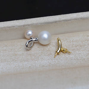 จี้เงินแท้ S925 รูปเชอร์รี่ประดับมุกคู่ ดีไซน์เรียบง่าย สำหรับทำเครื่องประดับ DIY อุปกรณ์และส่วนประกอบ 5-12 มม. รุ่น 4930 - Product Image 2