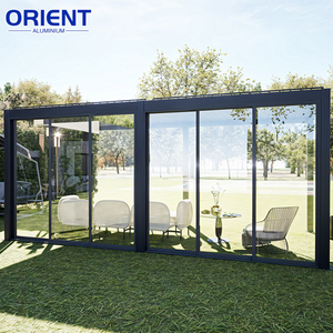 Pérgola de Aluminio Retráctil <span class=keywords><strong>Sweet</strong></span> Home con Techo Motorizado, Diseño Resistente para Exteriores con Puerta Corredera de Vidrio para <span class=keywords><strong>Terraza</strong></span> - Product Image 6