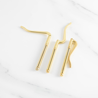 Accessoires de quincaillerie en gros : Porte-reçus, Pince à chèques, Pince à billets à ressort métallique de 70 mm de long