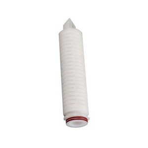 Composant filtrant plissé de fluorure de polyvinylidène hydrophobe longue durée de porosité élevée de 68mm pour la filtration liquide acide forte - Product Image 2