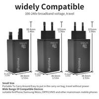 Solution de charge rapide multi-régions personnalisée en usine Types de prises double ports ue/états-unis/royaume-uni/coréen