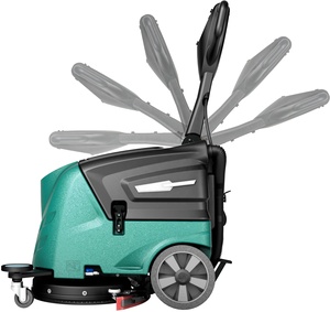 Nettoyeur de sols compact manuel F30 avec poignée pliable à 180 degrés pour entrepôt et usine - Product Image 2