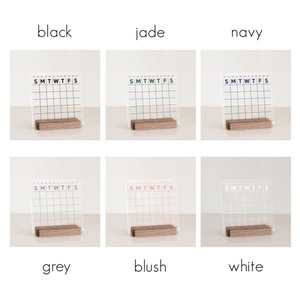 Présentoirs en acrylique transparents modernes personnalisés pour calendriers effaçables à sec et cosmétiques, imprimés en sérigraphie, d'origine américaine, vente en gros - Product Image 5