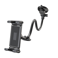 360 degrés rotatif bras Long doux col d'oie voiture tableau de bord support de téléphone voiture tablette pc support pour ipad 5-15 pouces