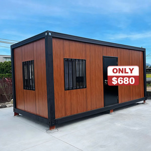 <span class=keywords><strong>Casa</strong></span> Contenedor Prefabricada <span class=keywords><strong>de</strong></span> Acero Ligero <span class=keywords><strong>de</strong></span> 20 pies, Precio Bajo DDP, <span class=keywords><strong>Casa</strong></span> Contenedor Desmontable para Camping - Product Image 1