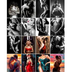 Amant Couple bricolage 5D mosaïque diamant <span class=keywords><strong>peinture</strong></span> par numéro Kit mode mur <span class=keywords><strong>Art</strong></span> toile <span class=keywords><strong>peinture</strong></span> diamant <span class=keywords><strong>peinture</strong></span> strass - Product Image 1