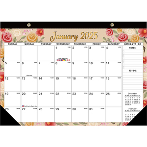 Tùy chỉnh 2024 <span class=keywords><strong>2025</strong></span> A5 Tạp Chí xoắn ốc phong cách tường kế hoạch lịch hàng tuần hàng tháng máy tính xách tay A3 giấy Kích thước khuyến mại máy tính xách tay đồng hồ - Product Image 6