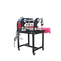 Máquina de prensa de calor de impresión plana automática neumática de doble Mesa, sublimación de luz láser para camisetas y prendas, semiautomática