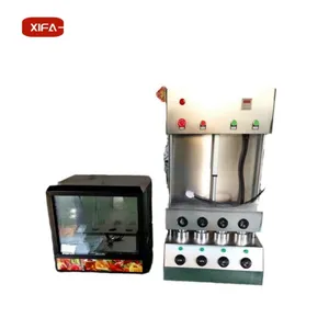 Stainless steel body pizza maker machine durable pizza cone and oven machine