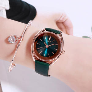 Montre pour femme exquise, élégante et sophistiquée, bracelet en cuir, montre pour femme minimaliste et haut de gamme, montre-bracelet à quartz - Product Image 6