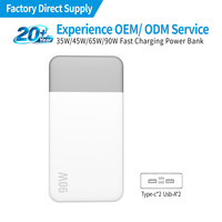 Batería Externa Portátil Ligera de Gran Capacidad (35W, 45W, 65W, 10000mAh, 20000mAh) con Logotipo Personalizado, Diseño Único y Creativo, Ideal para Senderismo