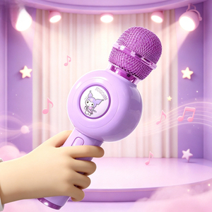 Micrófono de Karaoke Inalámbrico para Niños con Bluetooth, Emparejamiento Dual, Cambiador de Voz Mágico, Retorno de Audio, Eliminación de Voz con un Toque, Micrófono Portátil de Regalo - Product Image 1