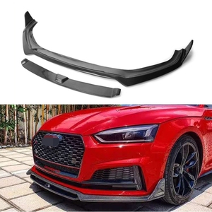 Separadores de alerón de parachoques delantero para Audi <span class=keywords><strong>A5</strong></span> Sline S5 Sedan <span class=keywords><strong>Sportback</strong></span> <span class=keywords><strong>2017</strong></span> 2018 2019 divisores de labio de parachoques delantero de fibra de carbono - Product Image 1