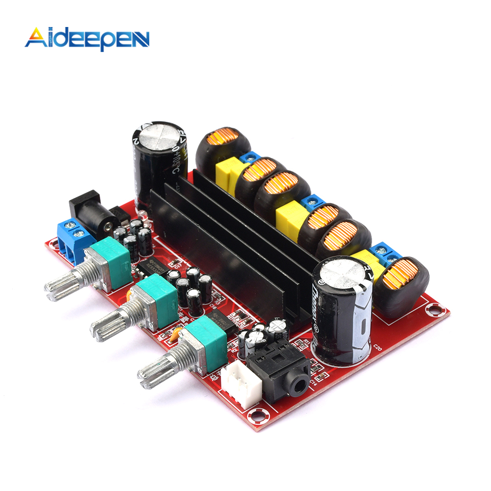 Плата цифрового усилителя aiпа3116, 12-24 В постоянного тока, 2 канала, 2*50 Вт, 100 Вт