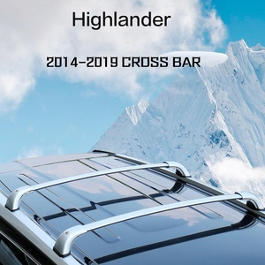 Wholesale From China OEM Car Roof Racks for 2014-2019 Toyota Highlander Aluminum Alloy Roof Rack Cross Bars 4x4 <b>Lockable</b> Silver - Product Image 2
