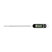 Thermomètre à viande numérique pour la cuisine, thermomètre à viande à lecture instantanée avec sonde en acier inoxydable 304, interrupteur ℃/℉ pour la cuisson, le barbecue
