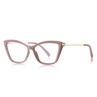 Nuevas Monturas Ópticas de Metal TR para Mujer, de Alta Calidad, con Protección Anti-luz Azul, Monturas de Gafas de Moda al por Mayor