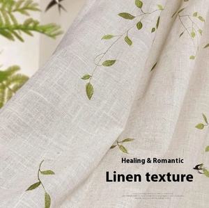 2025 nouveau Style écrans de fenêtre haut de gamme rideaux de gaze de Style National transmettant la lumière pas transparent nouveau Style de lin chinois - Product Image 3