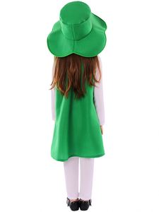 Disfraz de Trébol de Cuatro Hojas del Día de San Patricio de Irlanda con Sombrero para Niñas, Disfraces Verdes para Fiestas, Ropa de Duende para Niños - Product Image 5