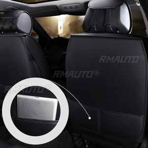 Housse de siège de voiture universelle en cuir PU, housses de siège avant, coussin de dossier de siège, protection en cuir, intérieur automobile - Product Image 3